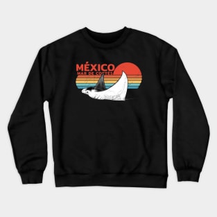 México Sea of Cortez Manta Ray Crewneck Sweatshirt